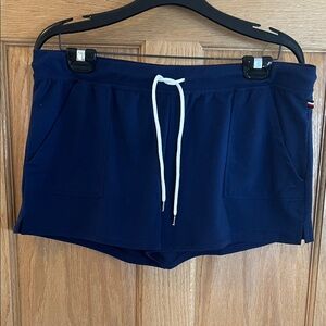 Tommy Hilfiger - Navy Blue Athletic Shorts - Sweat Shorts - Large